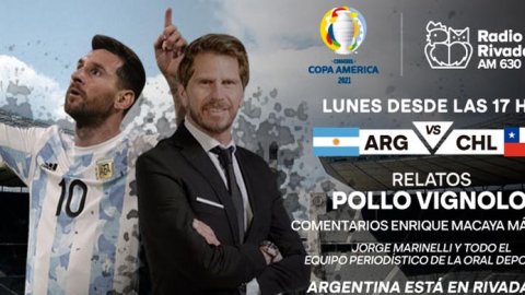 Radio Rivadavia transmite la Copa América