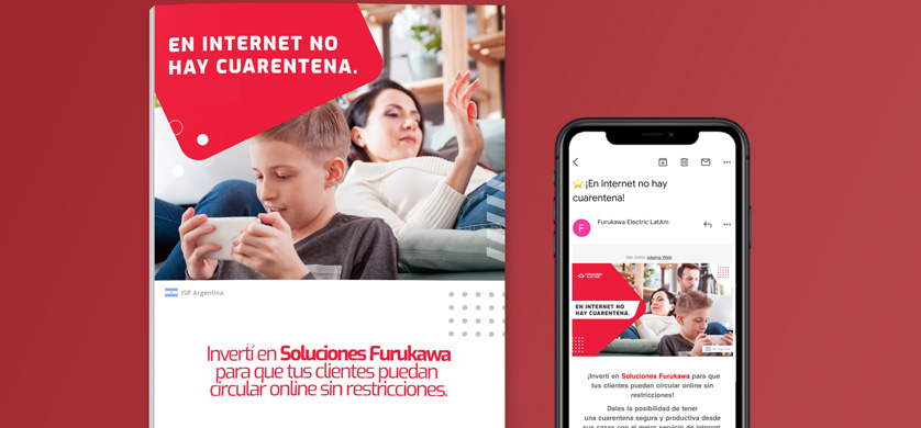 "En Internet no hay cuarentena", la nueva campaña de Furukawa Electric