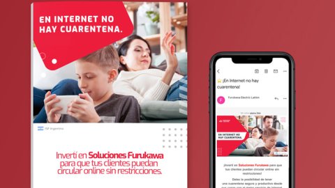 "En Internet no hay cuarentena", la nueva campaña de Furukawa Electric