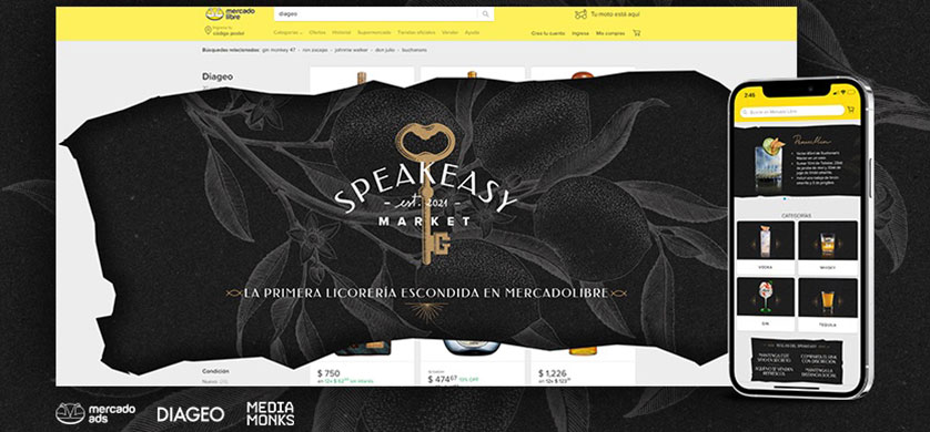 México: Mercado Libre y Diageo abren el primer bar virtual escondido en un marketplace