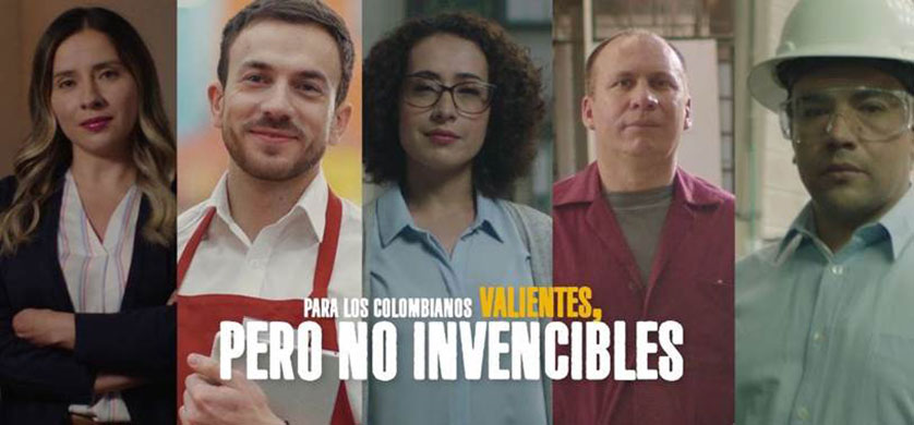 "Colombianos valientes pero no invencibles", la nueva campaña de The Juju para Colmena Seguros