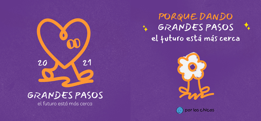 La ONG Por los Chicos lanza la campaña Grandes Pasos 2021