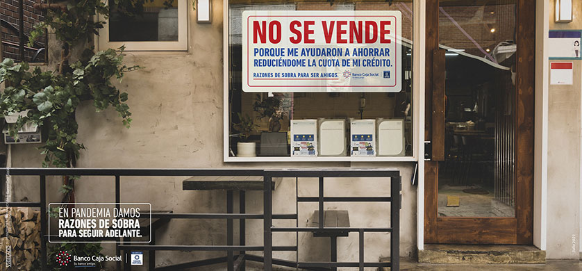 "No se vende, No se arrienda", lo nuevo de The Juju para Banco Caja Social de Colombia