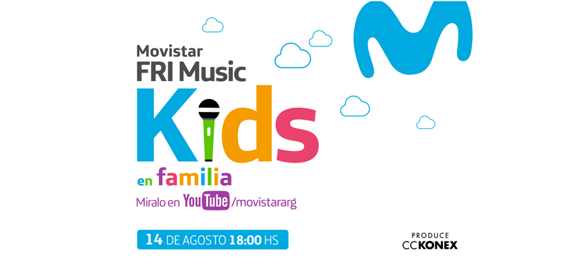 Llega el Movistar Fri Music Kids para festejar el mes de la infancia