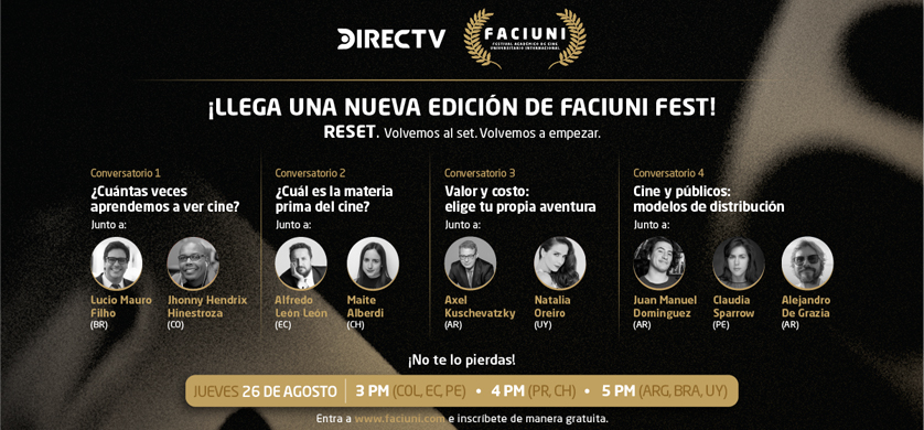 DIRECTV anuncia una nueva edición de su festival de cine Faciuni Fest