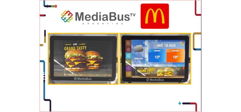 McDonald’s se sumó con su campaña a MediaBusTV