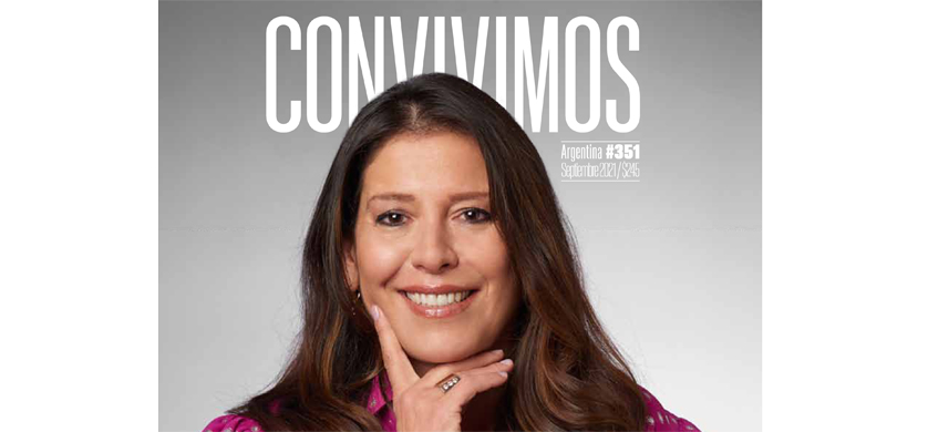 Viviana Rivero en la tapa de Convivimos