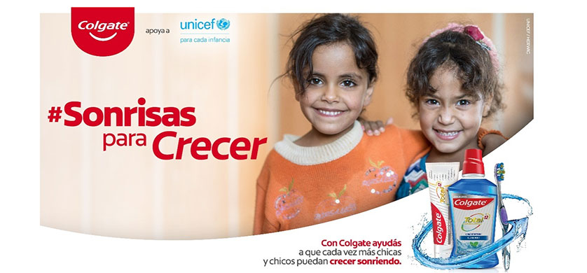 “Sonrisas para crecer”, Colgate y UNICEF juntos por un futuro con cero caries