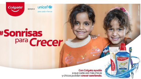 “Sonrisas para crecer”, Colgate y UNICEF juntos por un futuro con cero caries