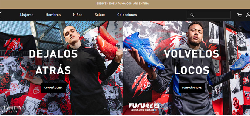 Puma lanza su sitio de compra online exclusivo para Argentina