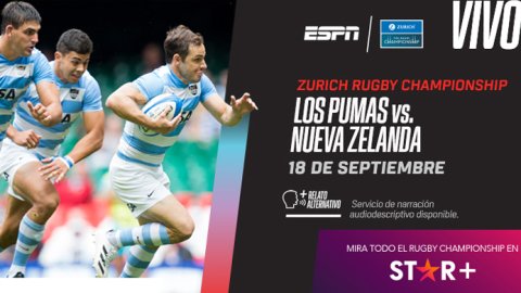 ESPN y STAR+ transmiten en vivo Los Pumas vs. Nueva Zelanda con relato alternativo