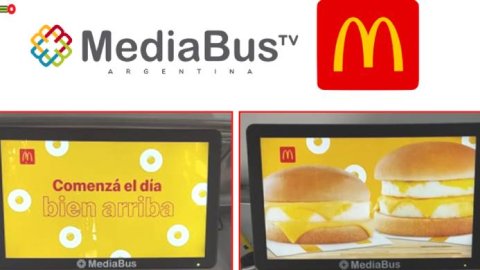 Nueva campaña de McDonalds en MediaBusTV Argentina