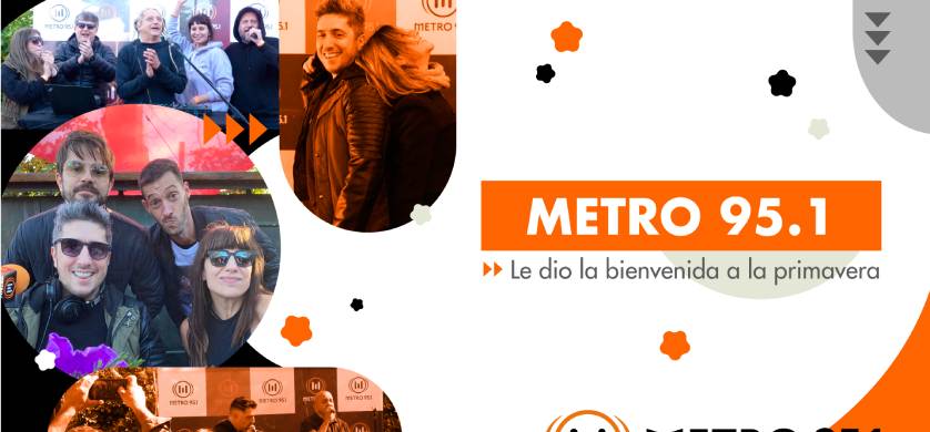 Metro 95.1 recibió a la primavera con una transmisión especial al aire libre