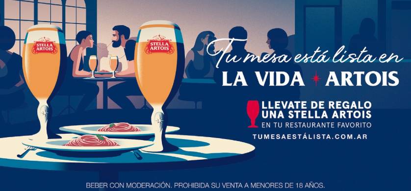 Stella Artois presentó su iniciativa “Tu mesa está lista” con una campaña