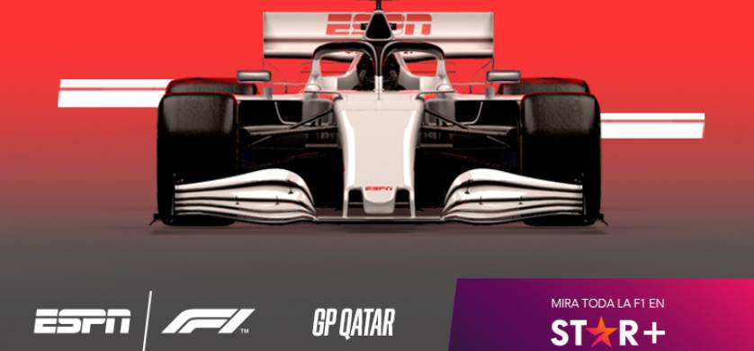 ESPN y STAR+ transmiten el GP de Fórmula 1 en Qatar