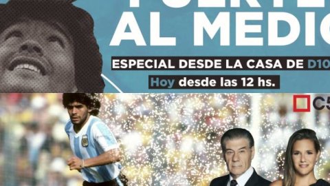 A un año de la muerte de Maradona, C5N y Radio 10 realizarán homenajes