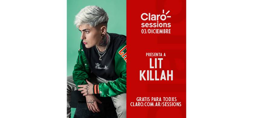 El freestyle de LIT killah se suma a Claro Sessions