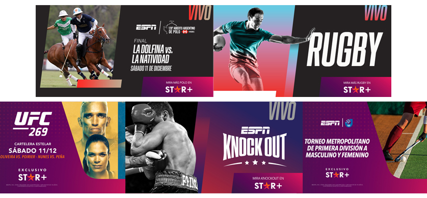 Final de Polo, URBA Top 12, UFC 269, Espn Knockout, finales Metropolitano de Hockey transmisión en vivo por Espn y Star+