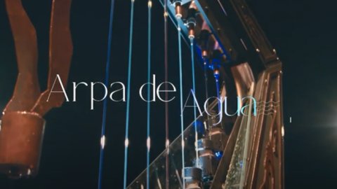 Un Arpa le da voz al agua para transmitir un mensaje de concientización mundial