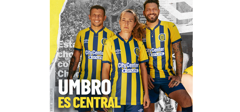 Umbro presenta las nuevas camisetas de Rosario Central
