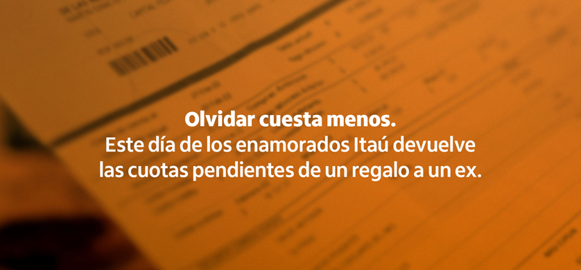 Banco Itaú devuelve las cuotas del regalo de tu ex