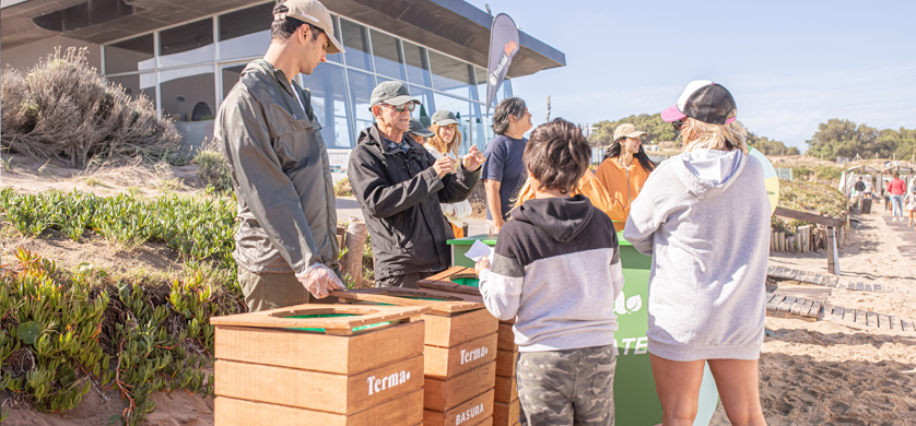Terma lleva adelante una campaña de reciclado en las plazas