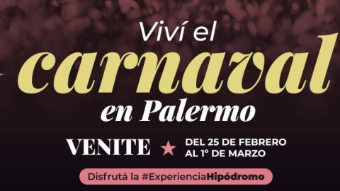 El Hipódromo de Palermo invita a celebrar el Carnaval en el corazón de la Ciudad