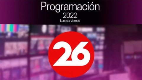 Canal 26, con imagen renovada y su nueva programación 2022