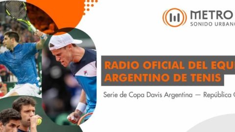 Metro 95.1 Sonido Urbano es la radio oficial del equipo argentino de tenis