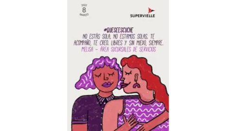 Campaña de Supervielle creada por Together w/ por el día de la mujer