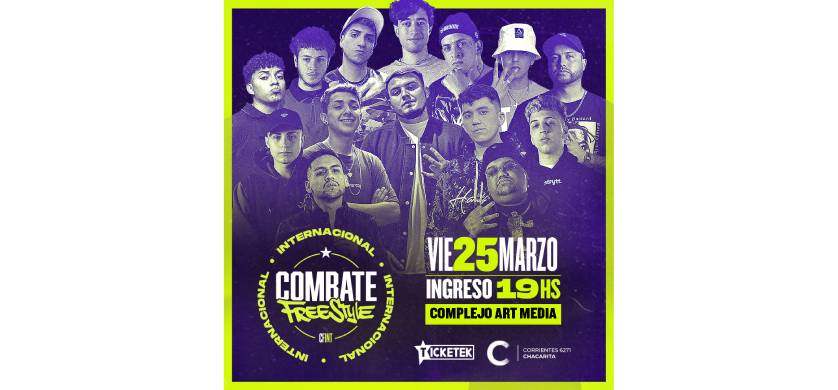 Llega a Buenos Aires la final internacional de Combate Freestyle