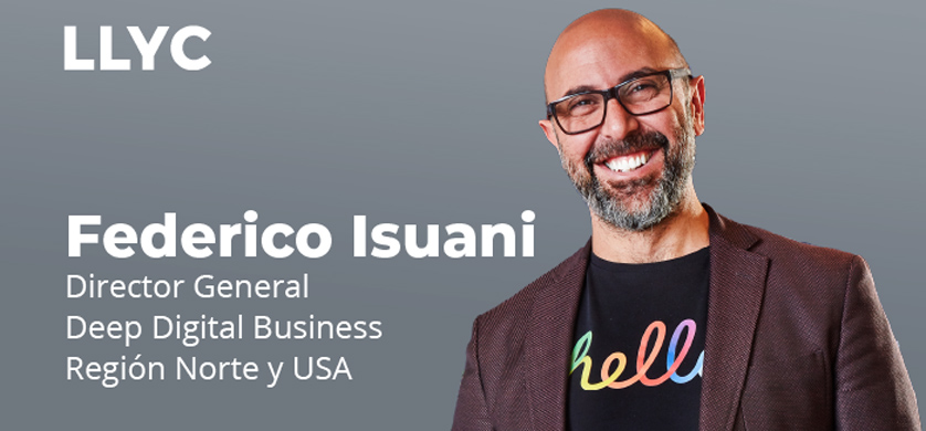 Federico Isuani nuevo director general de Deep Digital Business Región Norte y USA en LLYC
