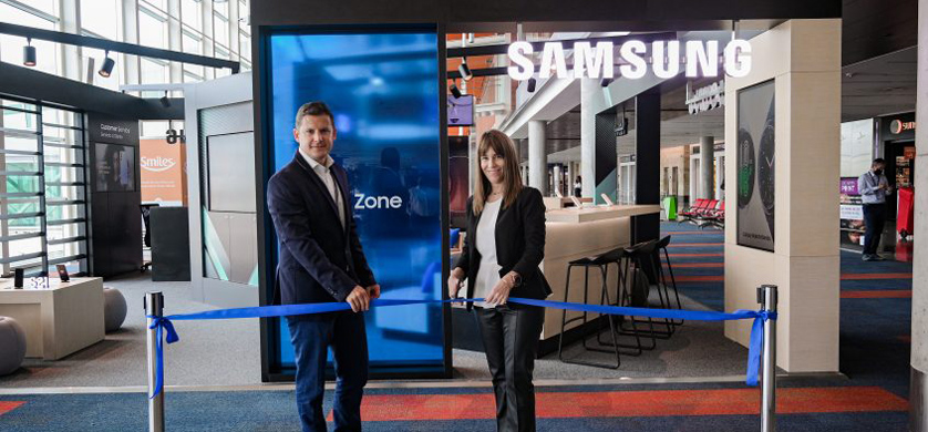 Samsung presenta una nueva zona de experiencia en el Aeropuerto de Ezeiza