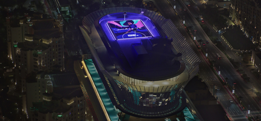 adidas construye una cancha de 232 metros por encima de Dubái