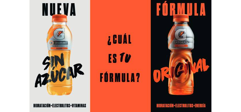La nueva campaña de Gatorade para el lanzamiento de Gatorade sin azúcar