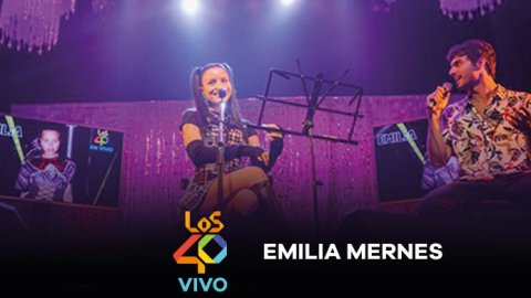 Emilia Mernes abrió la temporada 2022 de “Los40 vivo”