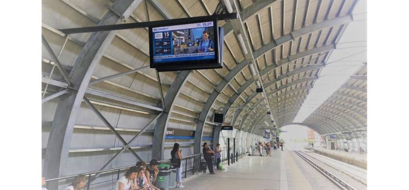 VOLMEDIA lanza el primer circuito digital en el área metropolitana dentro del FFCC Mitre