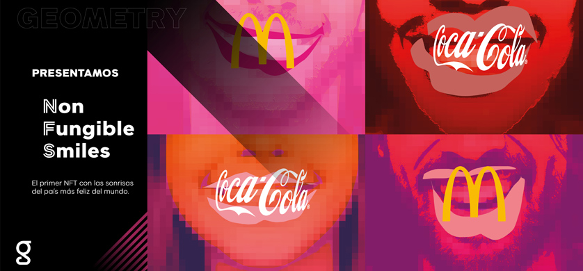 Geometry Colombia, Coca-Cola y McDonald’s crearon Non Fungible Smiles