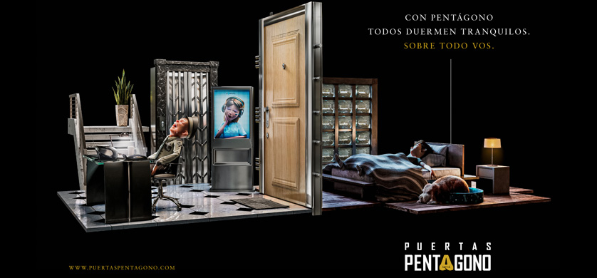 “Todos duermen tranquilos”, la campaña de NUEVE para Puertas Pentágono