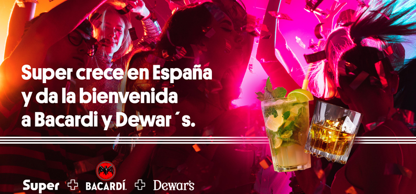 Super España trabajará en la creatividad de Bacardi y Dewar´s