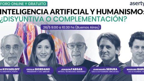 Asertys organiza un foro gratuito sobre inteligencia artificial y humanismo
