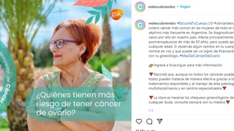 FUCA y GSK unen esfuerzos para concientizar sobre el Cáncer de Ovario