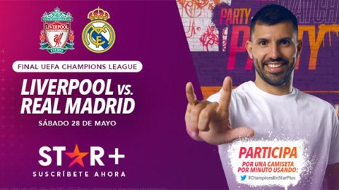 Kun Agüero por STAR+ en la final de la Champions League