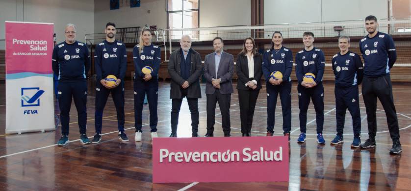 Prevención Salud se suma al sueño mundialista de las selecciones argentinas de vóley 