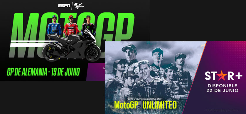 STAR+ transmite en vivo MotoGP en Alemania Sachsenring y anuncia el estreno de MotoGP Unlimited