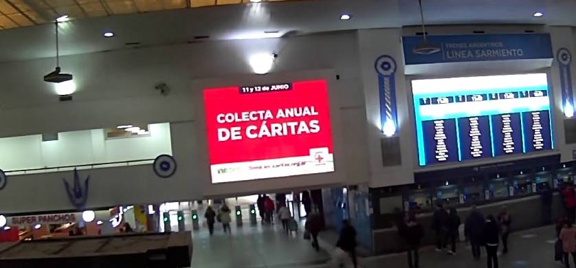 Las empresas de vía pública donaron sus espacios para la Colecta Anual de Cáritas