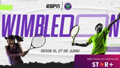 ESPN y Star+ transmitirán en vivo Wimbledon 