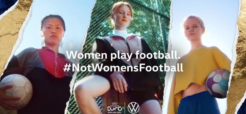 Volkswagen lanzó la campaña: "#NotWomensFootball"