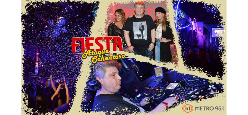 FM Metro volvió a realizar una nueva fiesta Ochentosa