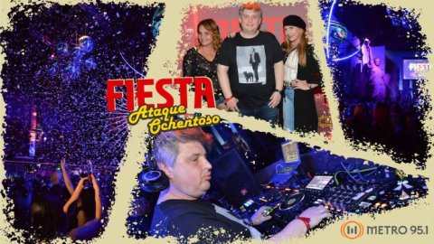 FM Metro volvió a realizar una nueva fiesta Ochentosa
